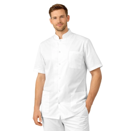 Bluza męska ze stójką krótki rękaw roz. 44 – bluza medyczna męska